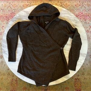 Betabrand Brown Wrap Cardigan